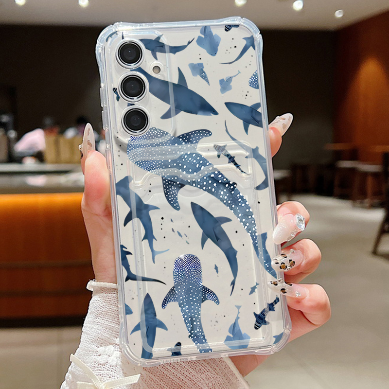 Wallets - Okyanus Köpekbalığı Balina telefon kılıfı Samsung
