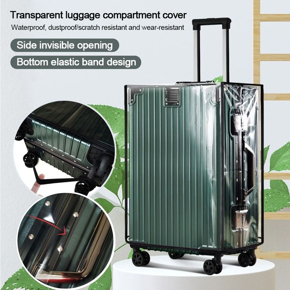 Waterproof Suitcase Cover Protector - Dayanıklı Tam Şeffaf Bagaj Koruyucu Kılıf