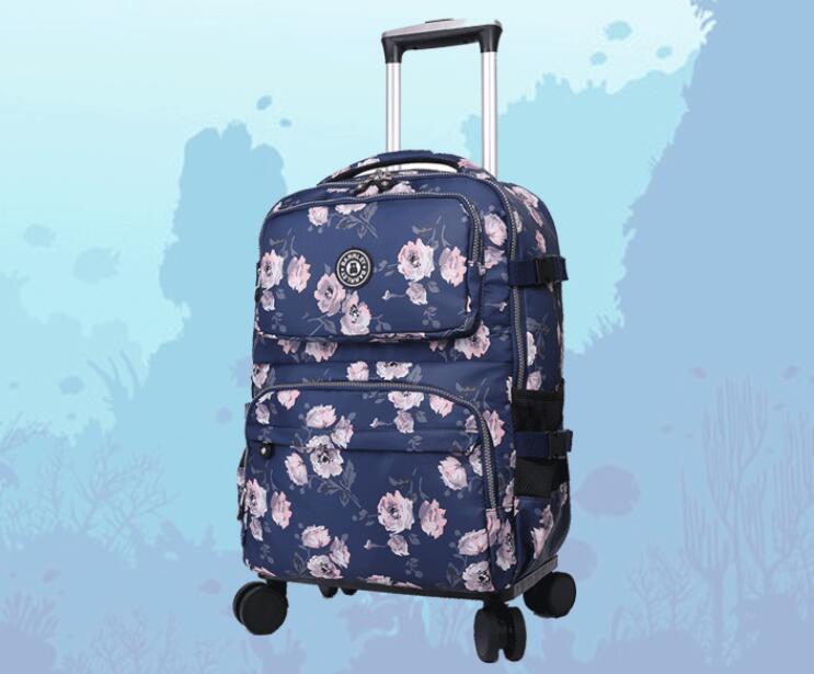Kadınlar seyahat arabası bavul - Foldable Rolling Luggage Bag incelemesi ve fiyatı